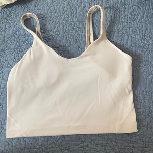 Lululemon White Crop Top / Sports Bra